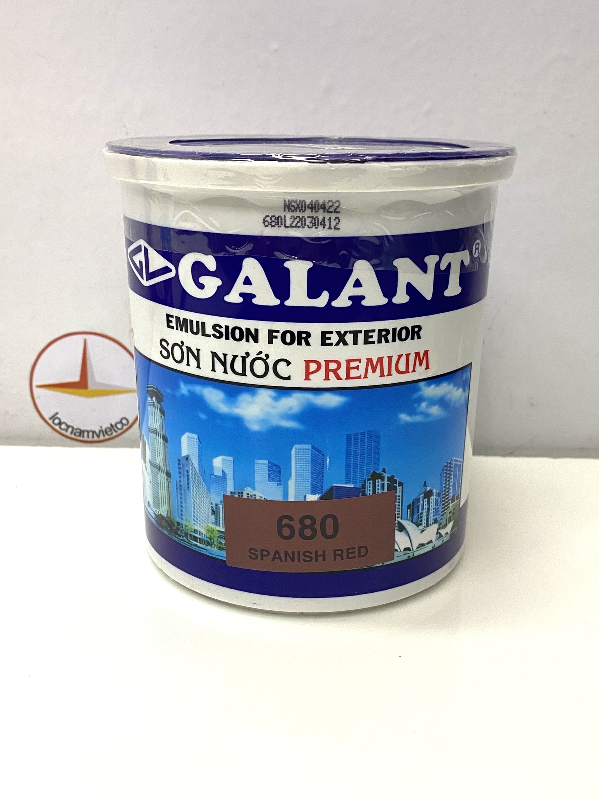 Sơn nước ngoại thất Premium Galant màu đỏ nâu 680 800ML