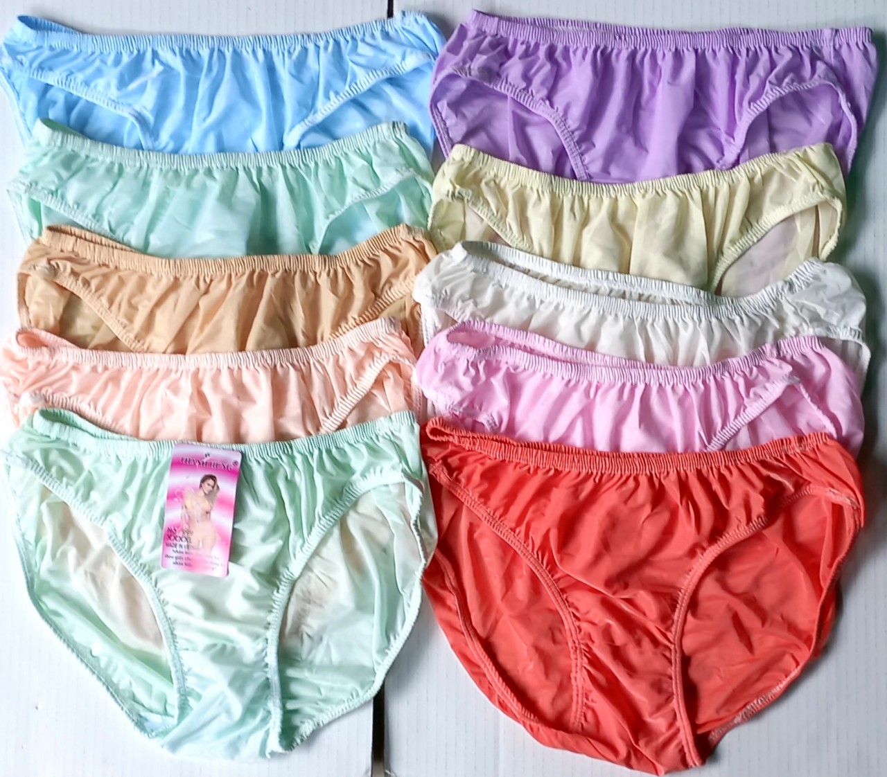 [HCM] Bộ 10 Quần lót nữ big size 70 đến 89kg Thun Lạnh độ co giãn hút mồ hôi size XXXXL(5x) Vòng eo: 90-106cm hàng xuất khẩu
