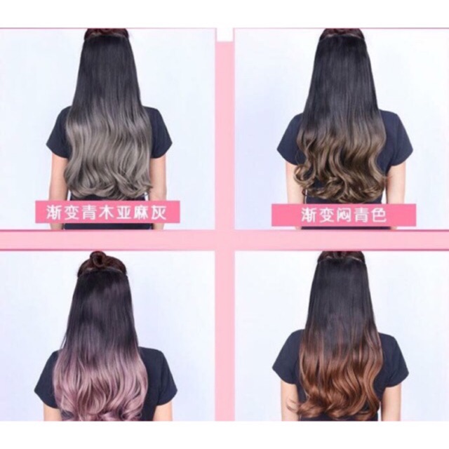 Kẹp Phím Nữa Đầu ||Tóc Omber Cao Cấp 1 Hàng Thẳng