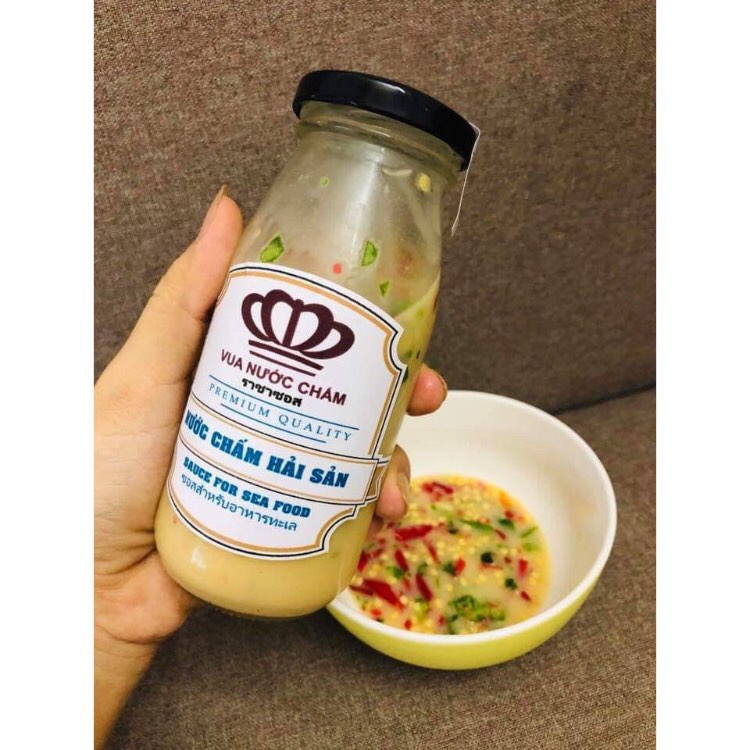 NƯỚC CHẤM HẢI SẢN (Nước chấm hải sản ớt xiêm xanh) 300ml - Thương hiệu Vua Nước Chấm
