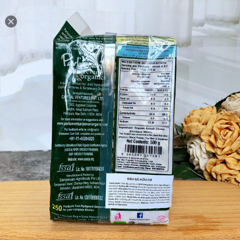 Đậu Gà Hữu Cơ Parliament 500g