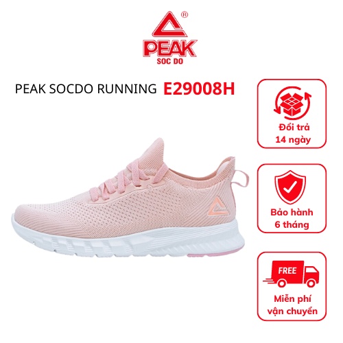 Giày chạy bộ thể thao nữ sneaker PEAK Sóc Đỏ Running E29008H