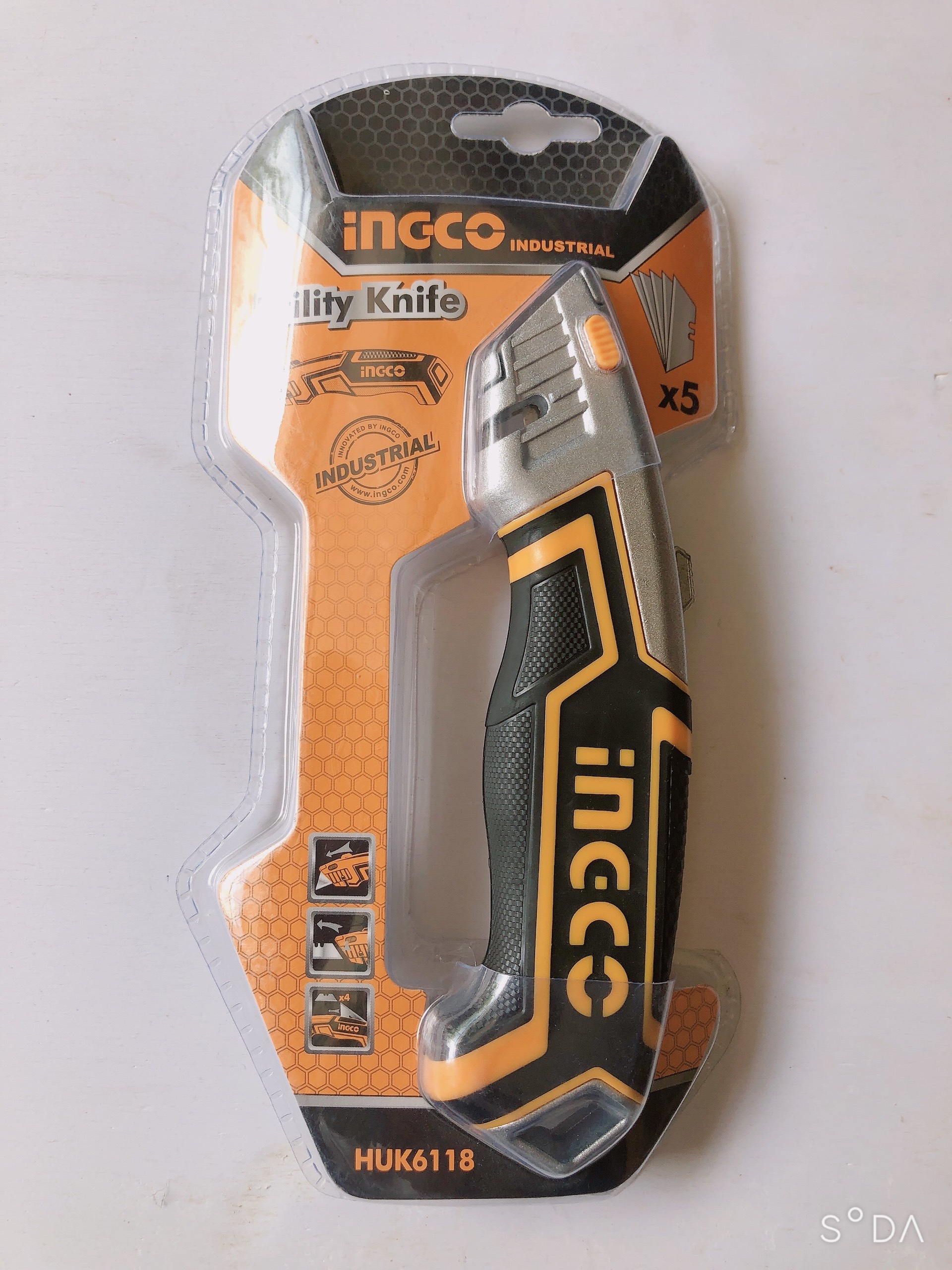 DAO DỌC XẾP 5 LƯỠI  INGCO