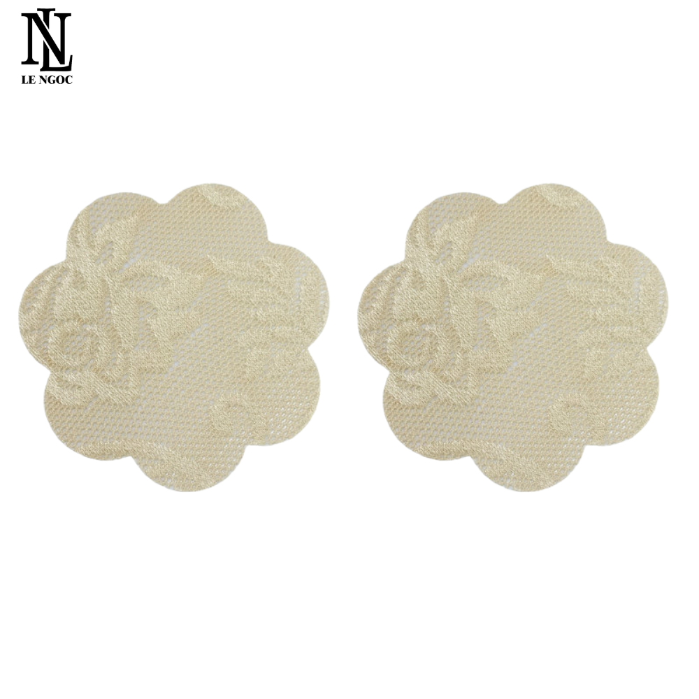 Set 10 miếng dán ngực, miếng dán ti lụa sử dụng 1 lần tiện dụng Lê Ngọc 330