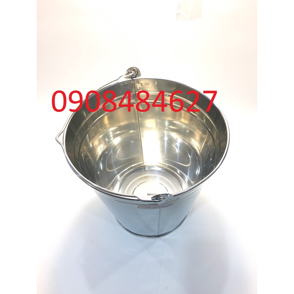 Xô Quai Inox Có Nắp Đủ Dung Tích