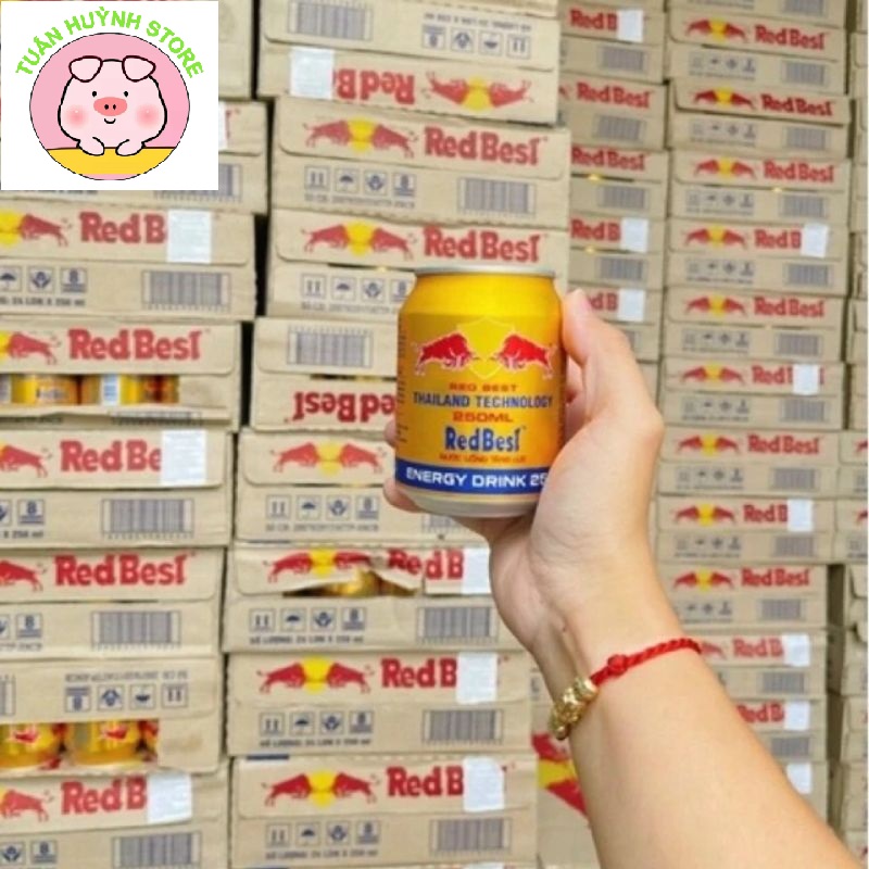 Nước tăng lực Red Best (không phải Red bull) 24 lon/ thùng