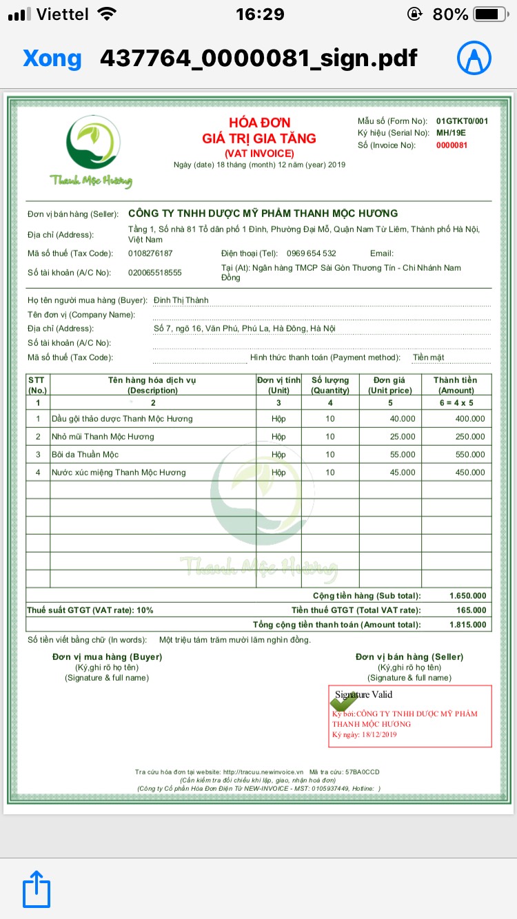 Hôi Nách Nữ Thanh Mộc Hương