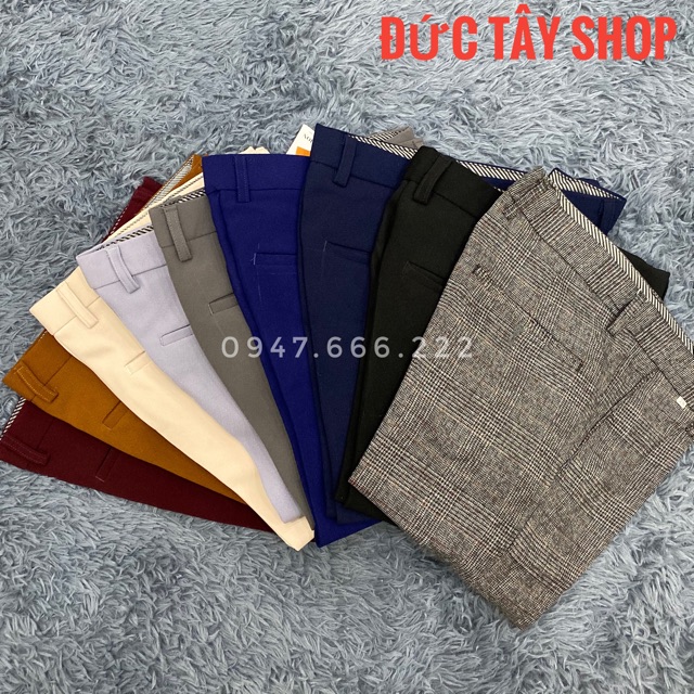 [HCM]QUẦN ÂU NAM ỐNG CÔN NHIỀU MÀU CO DÃN