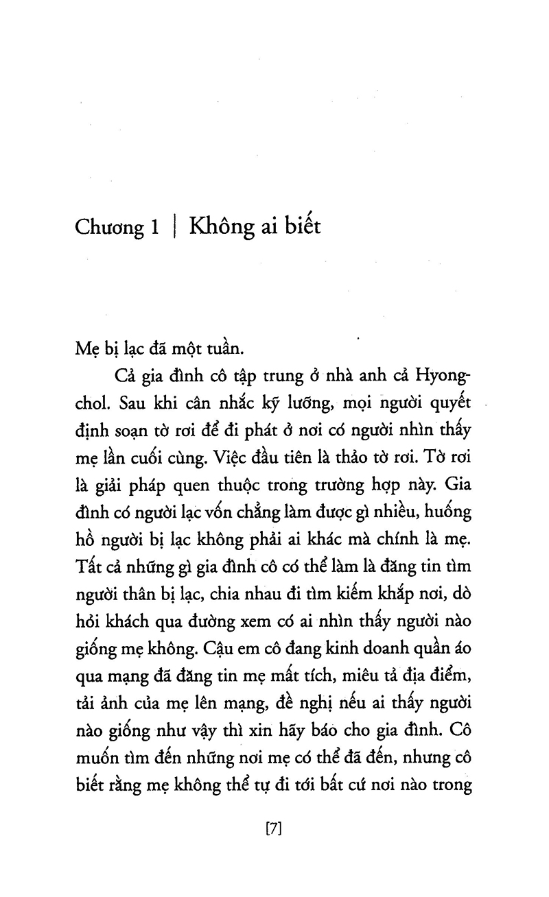 Sách - Hãy Chăm Sóc Mẹ - Shin Kyung-Sook