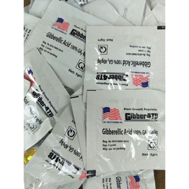 2 viên phân Bón Lá Gibber 4TB GA3 - Gibberellic acid 100%