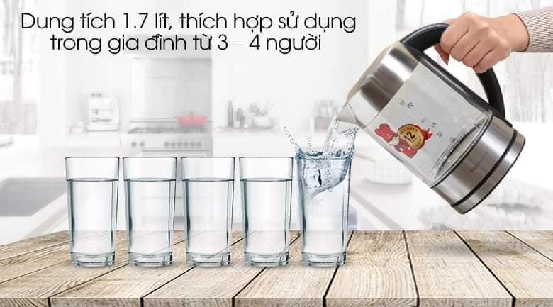 Bình siêu tốc Happycook 1.7 lít HEK-170GD