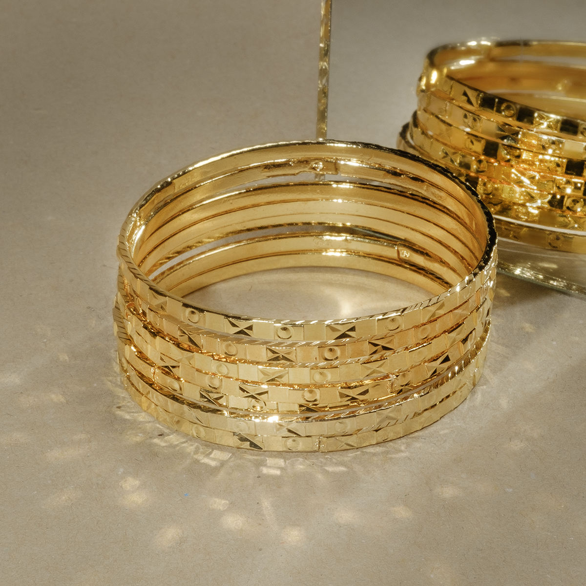 [Khuyến mãi lớn-Hàng mới về] Bộ vòng ximen XO vàng non 7 chiếc mạ vàng 18K cao cấp 75r Kim Phụng, vòng ximen bản 4 li khóa vàng giống vàng thật 99%