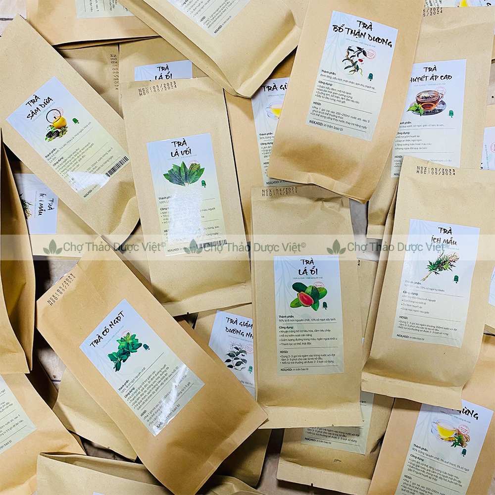 Chè vằng túi lọc, bịch 30 túi x 3g, trà vằng lá sẻ, trà vằng, giúp thanh nhiệt, lợi sữa