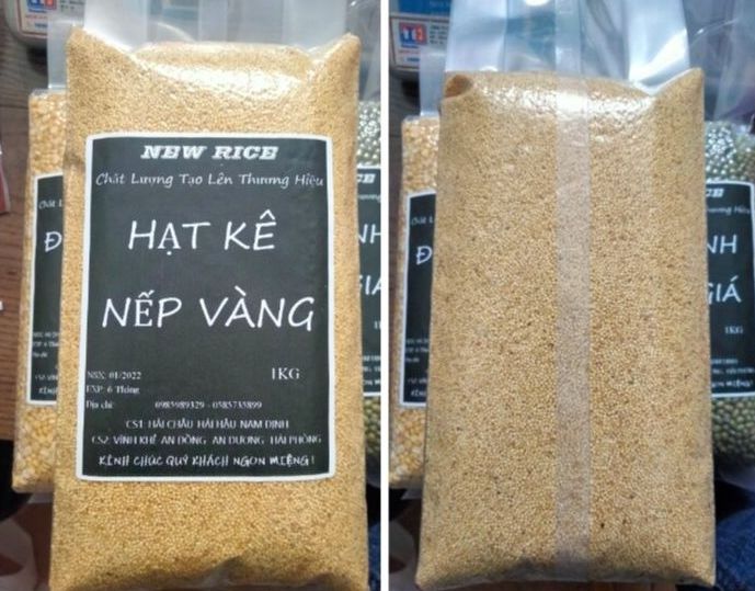 Hạt kê nếp vàng hữu cơ (Hút chân không)