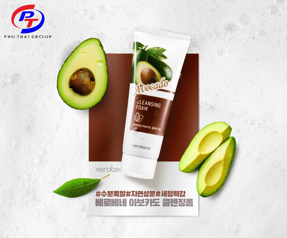 Sữa Rửa Mặt Bơ Verobene Avocado Cleasing Foam