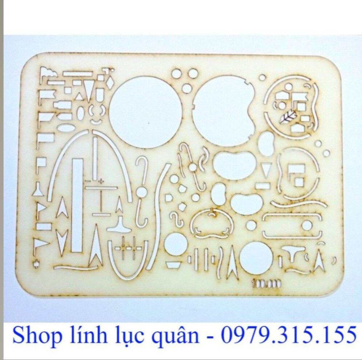 Thước chỉ huy tham mưu mẫu 1 (24x32cm)