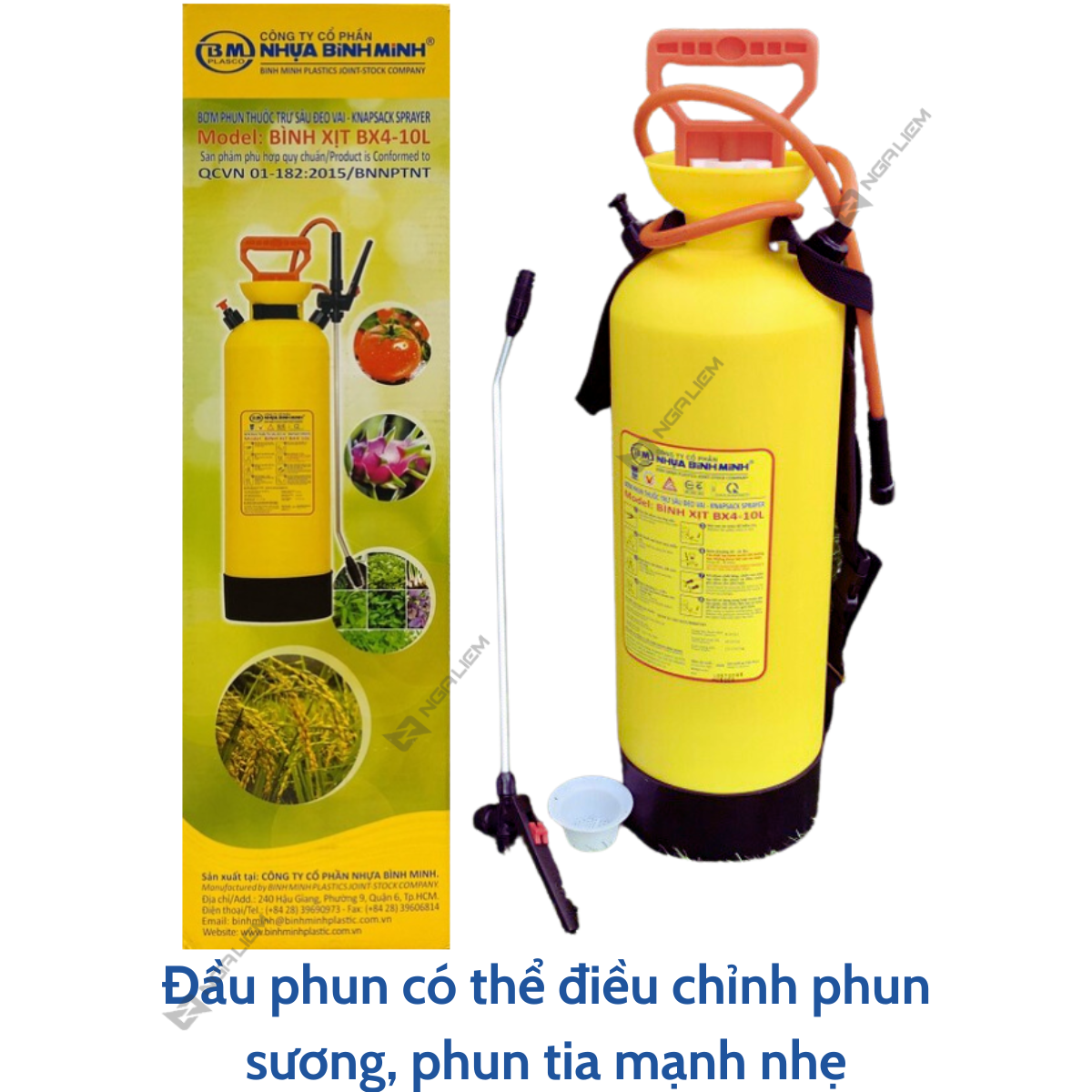 Bình xịt 10 Lít Bình Minh BX4, dùng phun tưới [Hàng chính hãng]