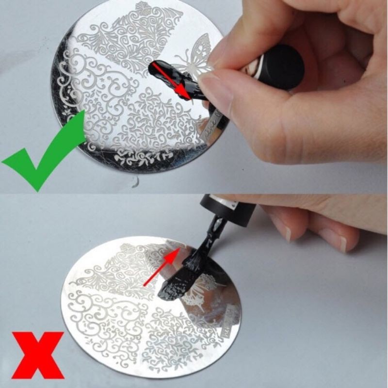 Con dấu silicon in hình nên móng tay