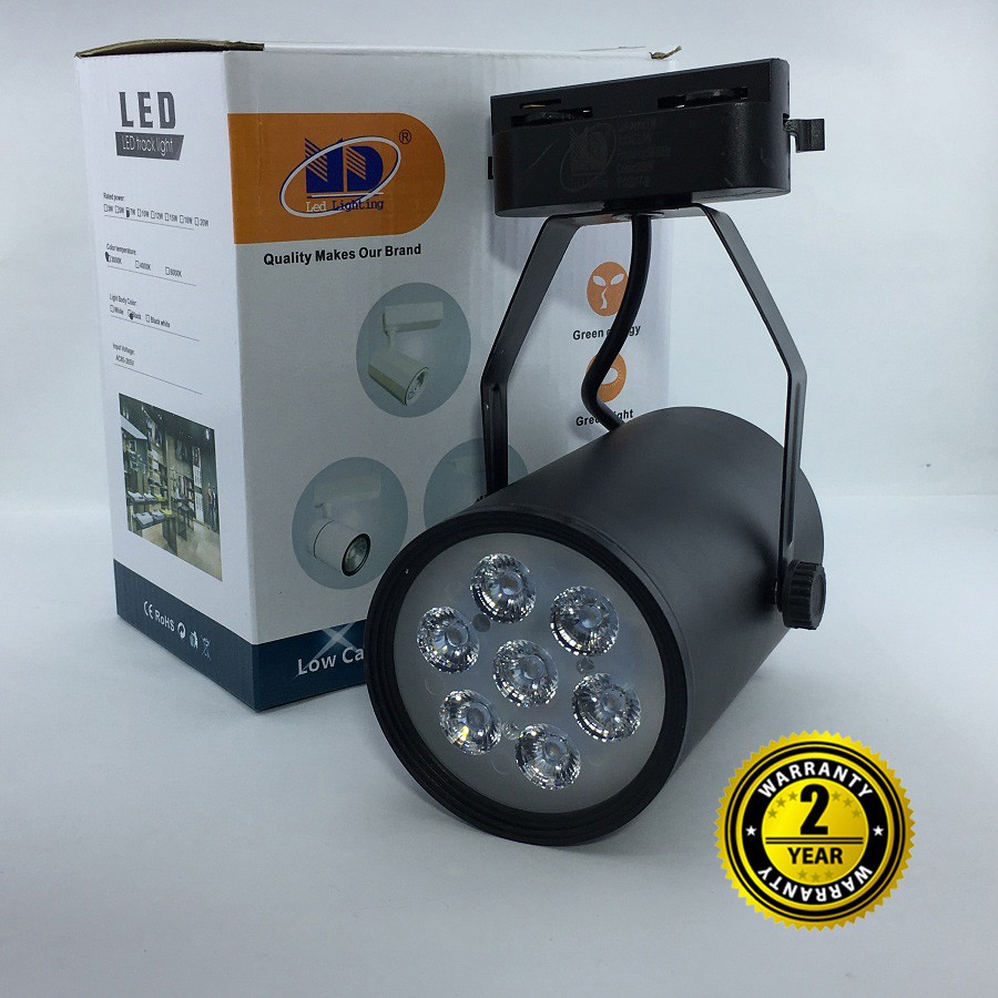 Đèn led rọi ray smd vỏ đen 7w - md61