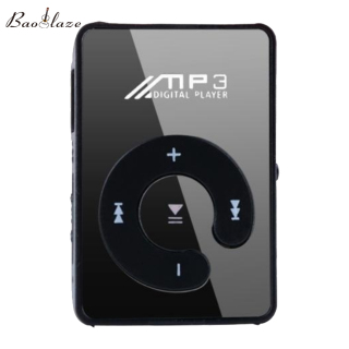 Baoblaze Gương Clip Kỹ Thuật Số USB Mp3 Music Player Hỗ Trợ 1-8GB SD TF Card thumbnail