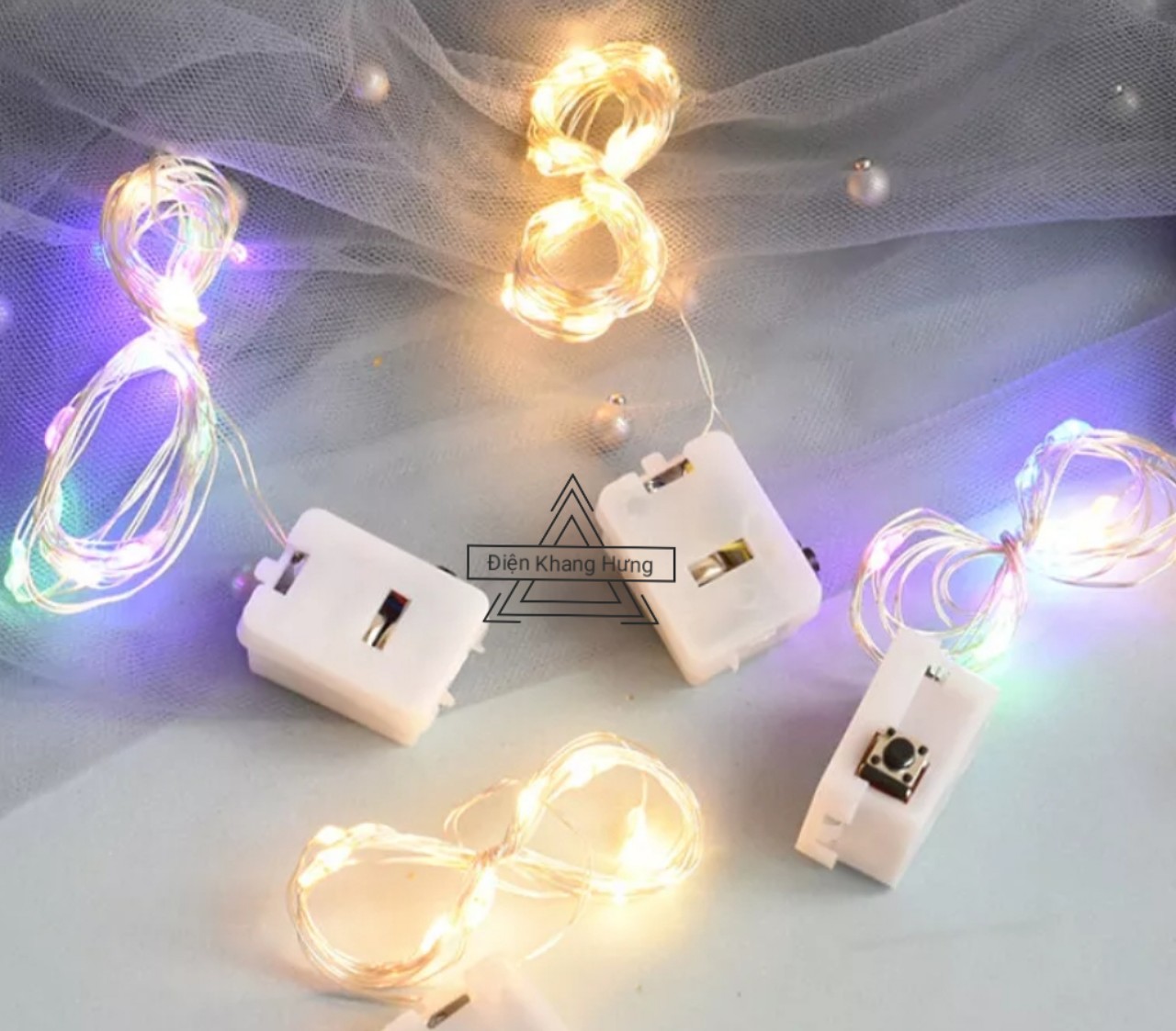 Dây đèn led chớp nháy trang trí Noel