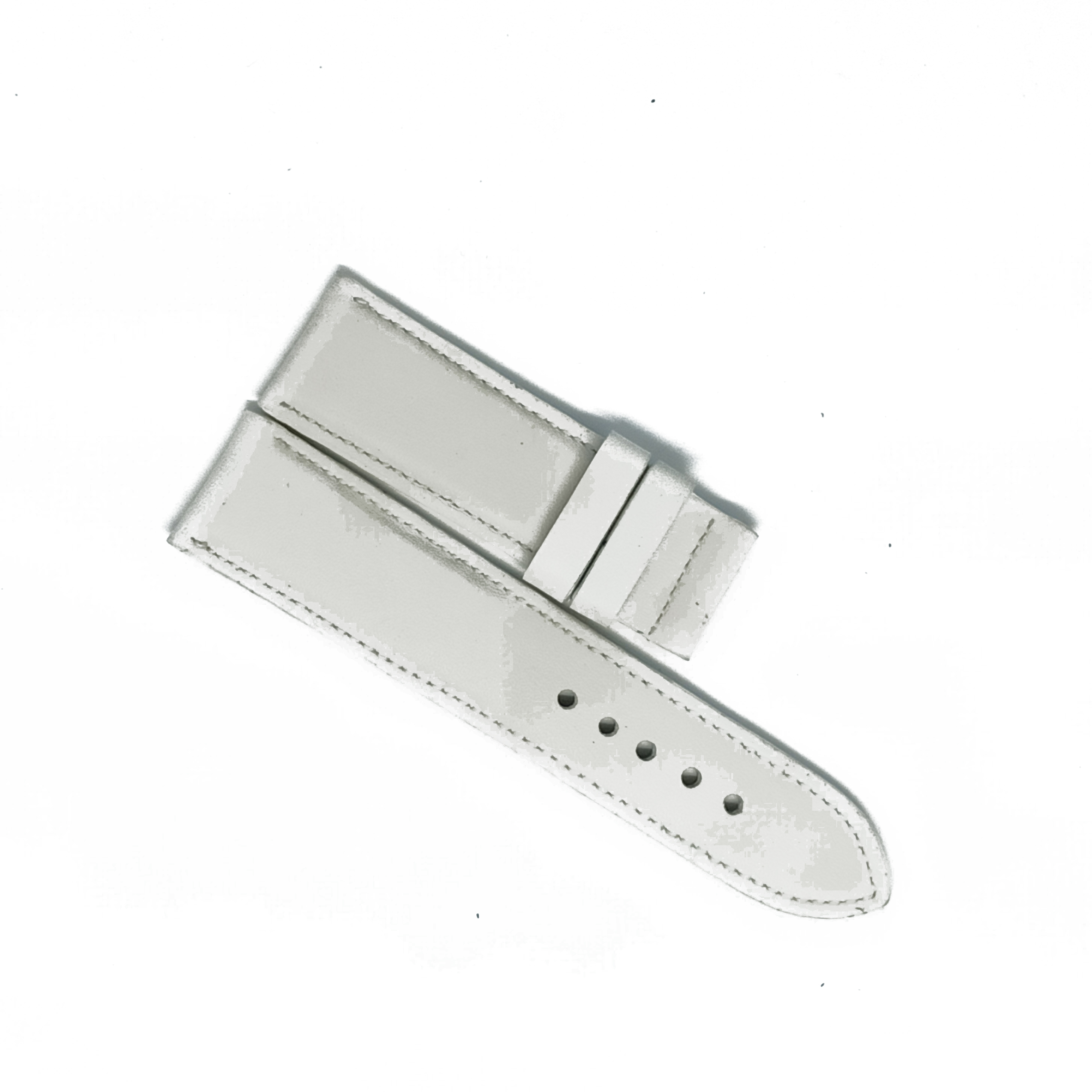 Dây đồng hồ  da bò size 22, 24, 26 màu trắng TH8133