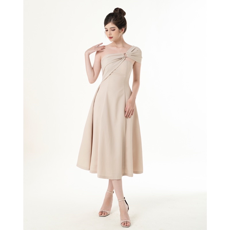 [Mã LAZFASHION42 - giảm 15% đơn từ 349k] ĐẦM ĐI TIỆC CHÉO VAI THANH LỊCH - KILLY DRESS