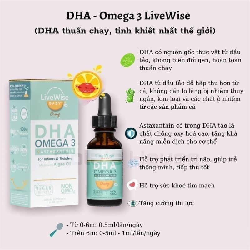 D3k2/DHA Omega3 LiveWise Baby 30ml (Chính hãng)