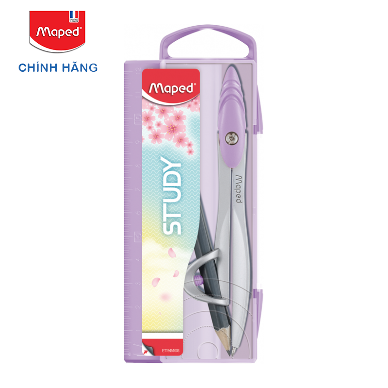 MAPED - Compa học sinh PASTEL - Chì gỗ [Chính hãng]