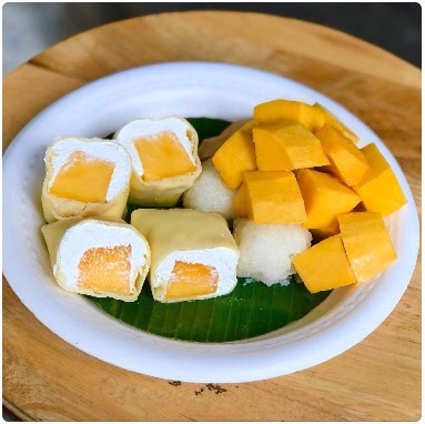 [HCM]Xôi xoài và Bánh Crepe (Mango Love Pillow)
