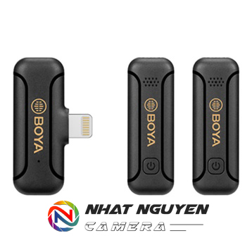 BOYA BY-WM3T2-D2 (2TX+1RX- 2 người nói)- Micro không dây dành cho điện thoại cổng Lightning