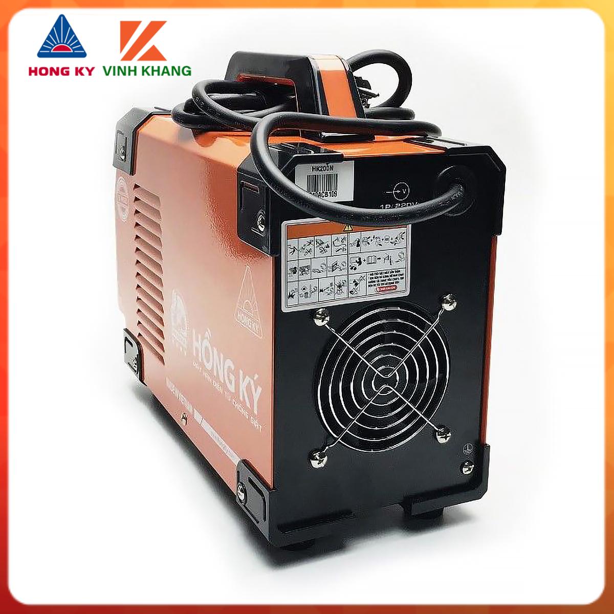 may han hong ky HK 200N, máy hàn điện công nghệ inverter IGBT, chống giật, Tự ngăt khi quá tải quá nhiệt, dễ mồi lửa hơn