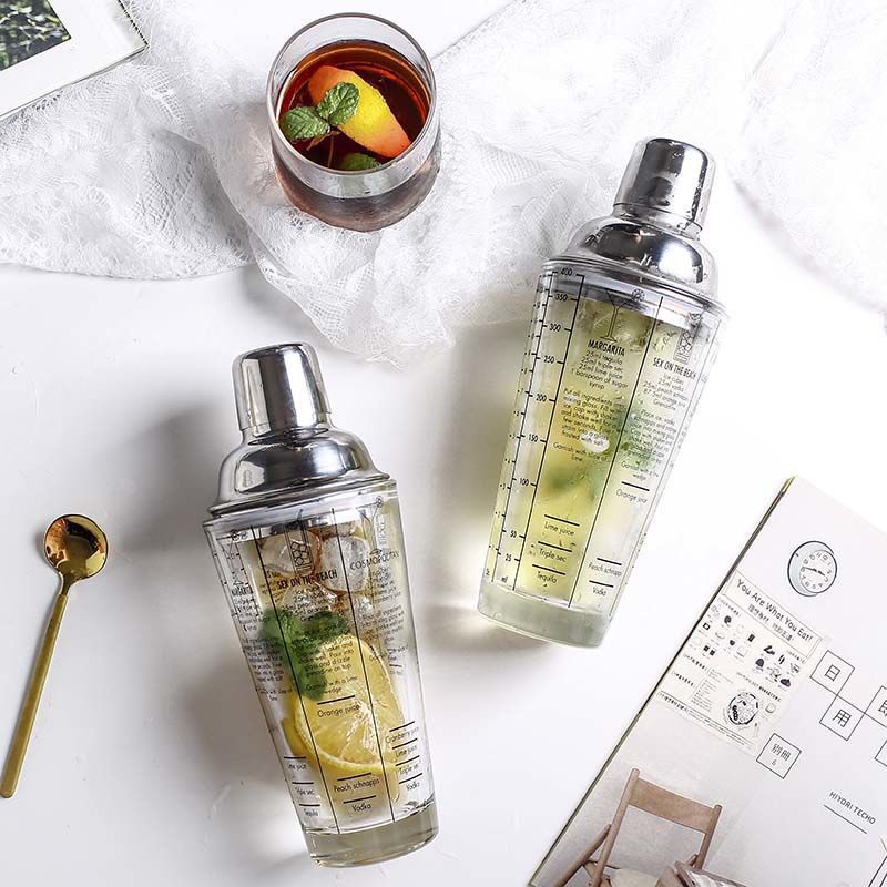 Bình Lắc Shaker Tthủy Tinh 450ml - Glass Shaker 450ml