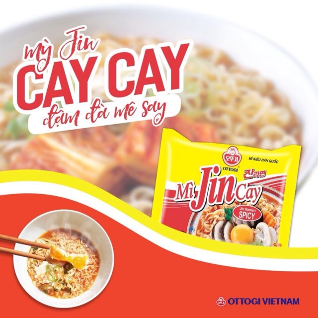 Lốc 5 Gói Mì Jin Cay Ottogi (120g)