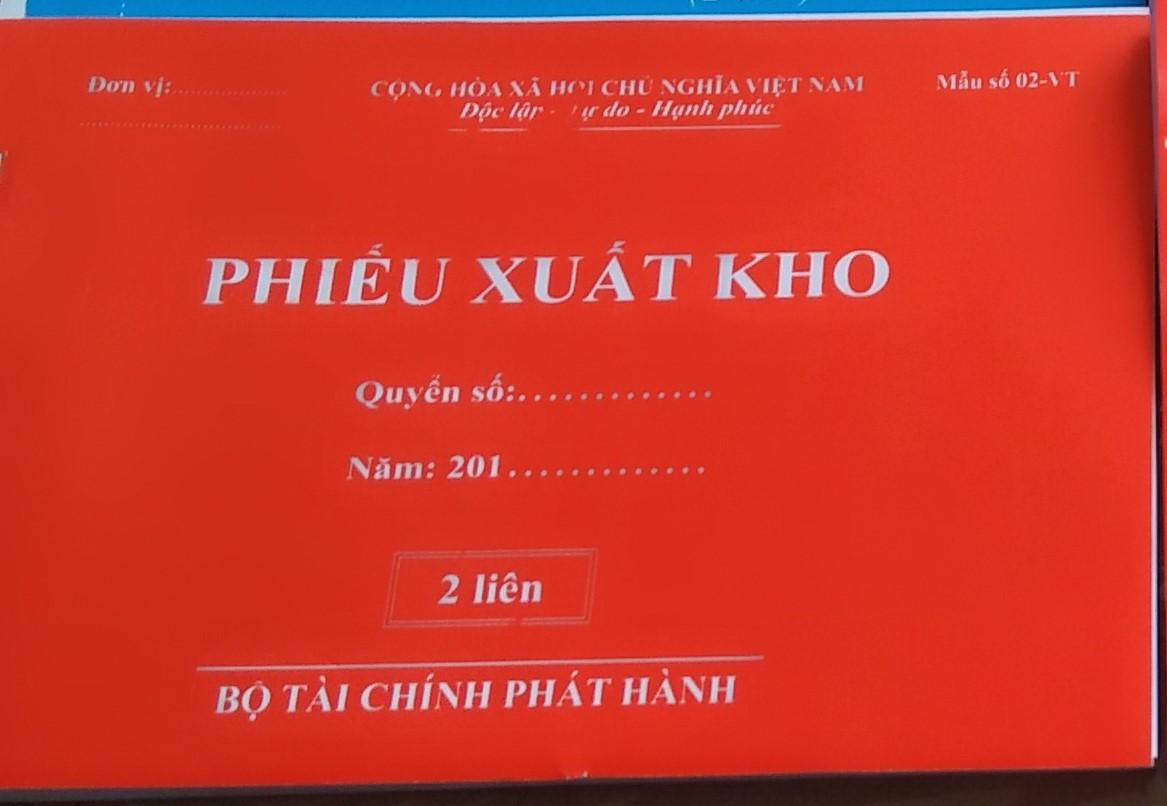 Combo 5 quyển phiếu xuất kho 2 liên khổ A5