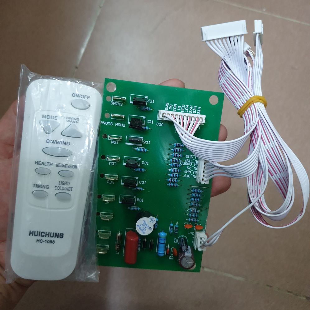 Bo quạt điều hòa hơi nước phun sương đa năng công suất 300w