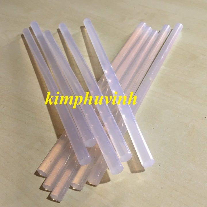 05 cây 1.04x24cm - Keo nến to 10.4mm - Keo Nhựa silicon to 10.4mm