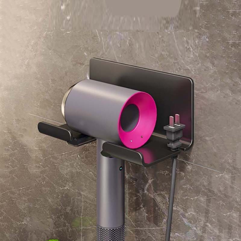 Giá treo máy sấy tóc, Kệ máy sấy tóc siêu tiện dụng không gỉ, chống nước - Giá treo tường chịu lực tốt, không khoan đục + Tặng kèm keo siêu dính ,