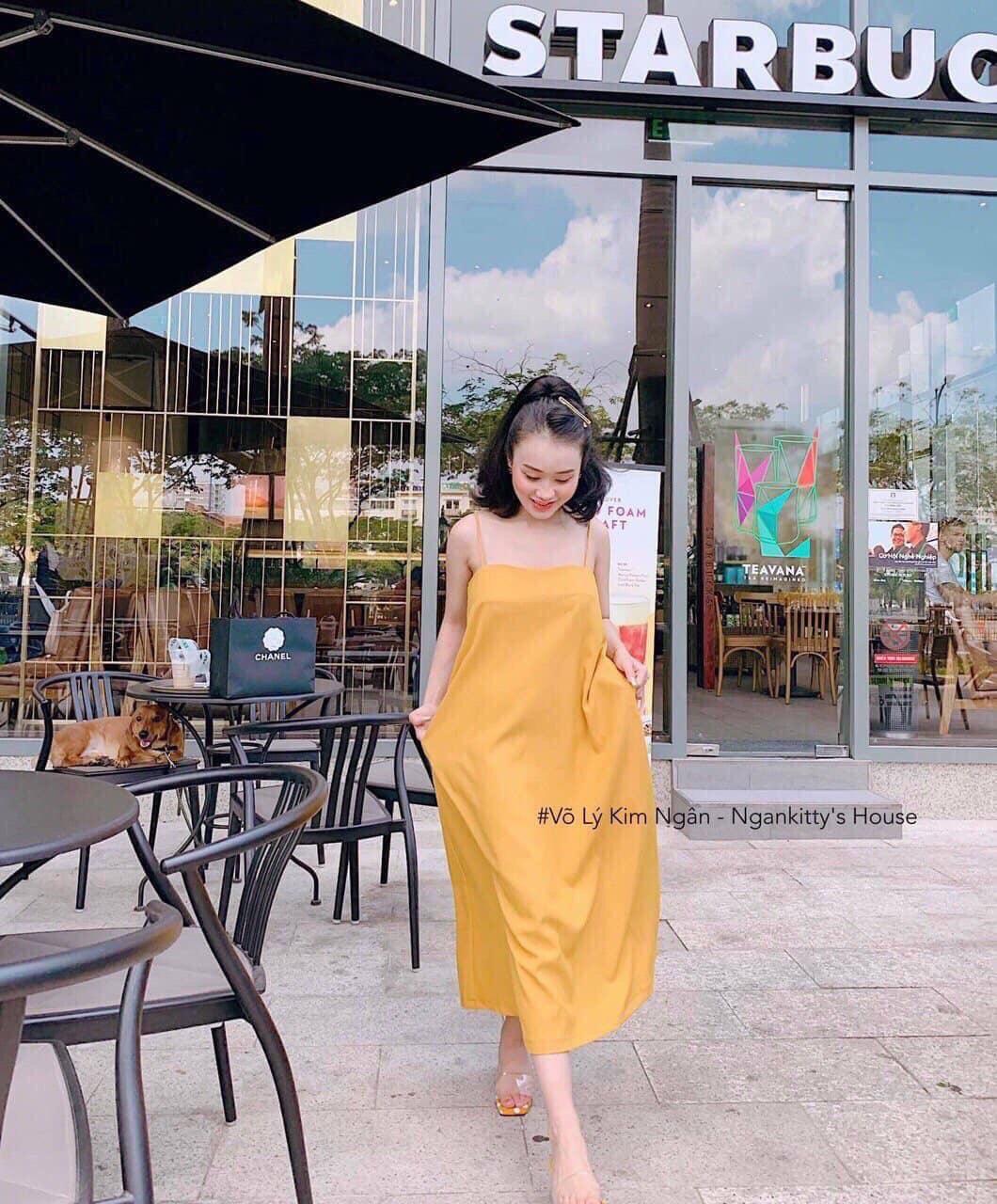ĐẦM MAXI SUÔNG 2 DÂY