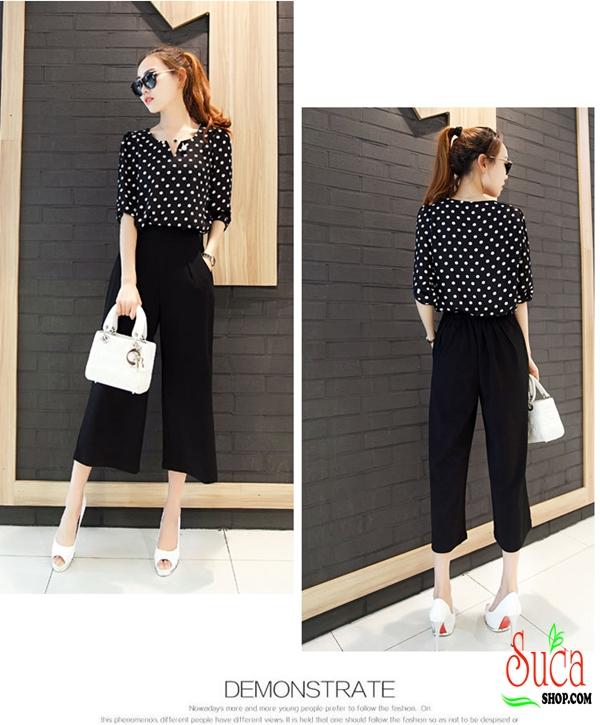 [4.4 Hoàn tiền 15%]Áo kiểu cổ V thời trang – MS0082A