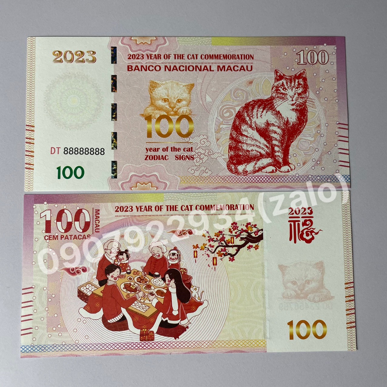 [Mẫu Tết Đoàn Viên, Seri VIP] Combo Mèo Macao lì xì tết Quý Mão 2023