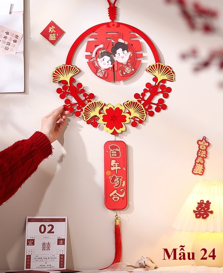 Set trang trí cửa phòng cưới, phòng tân hôn