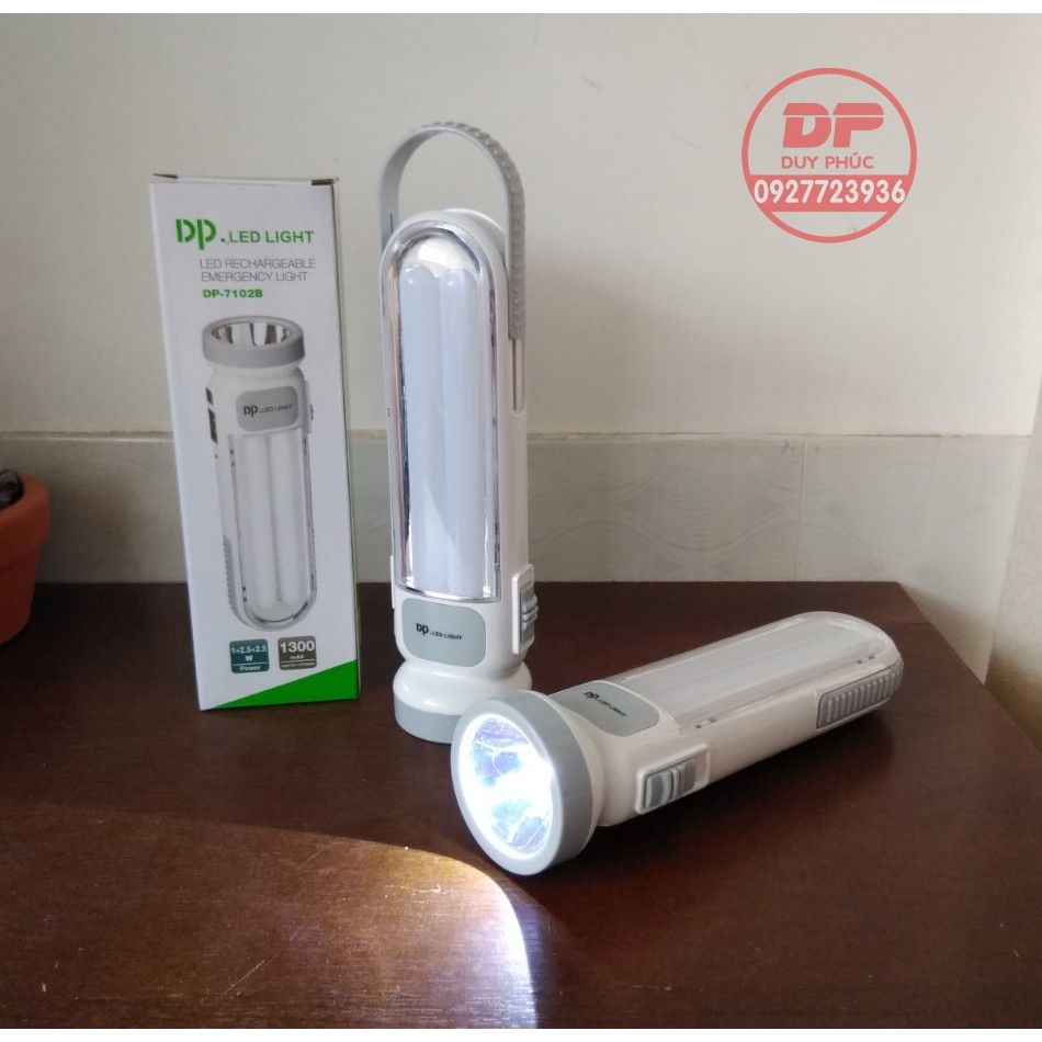 Đèn Pin Cầm Tay ,Đèn Pin Led Sạc Điện Cao Cấp 3 Chế Độ DP 7102b
