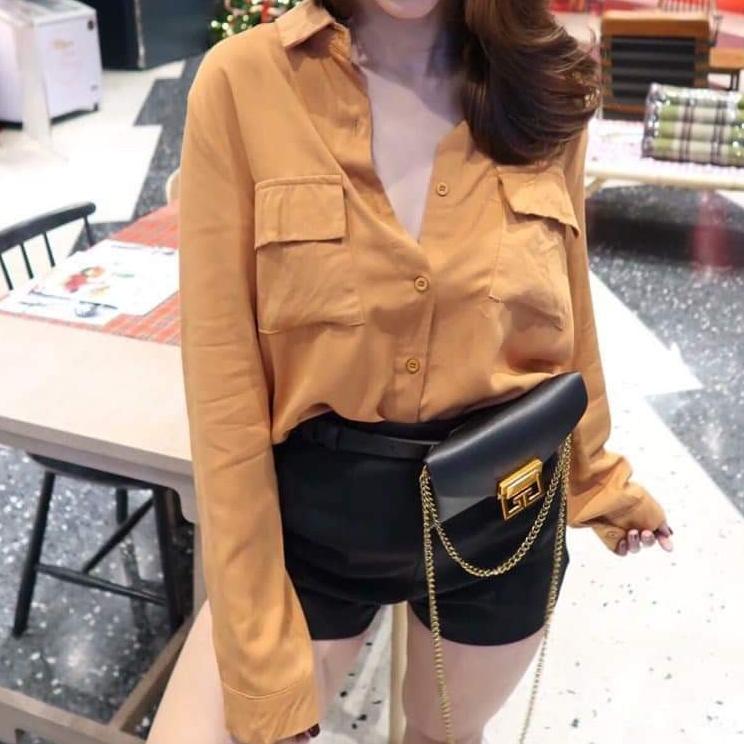 Sét áo sơmi túi hộp quần short