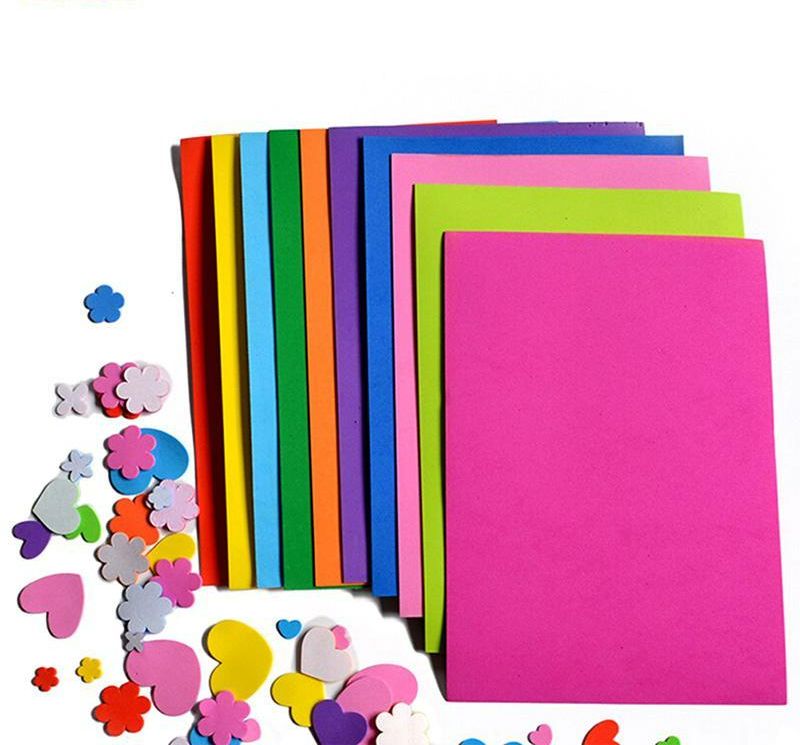 10 tờ giấy xốp các màu khổ A4