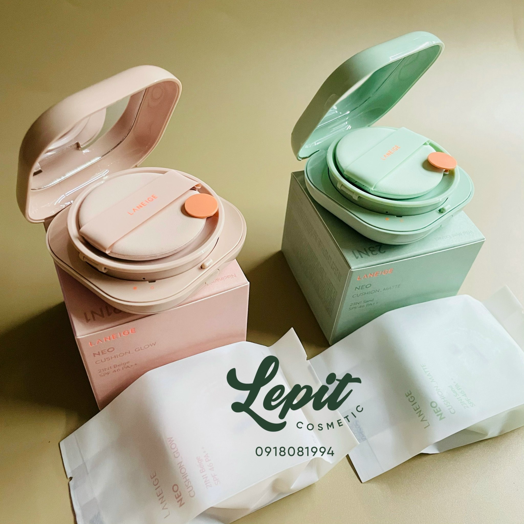 [Kèm Lõi Refill] Phấn nước Laneige Neo Cushion Matte và Glow 2023