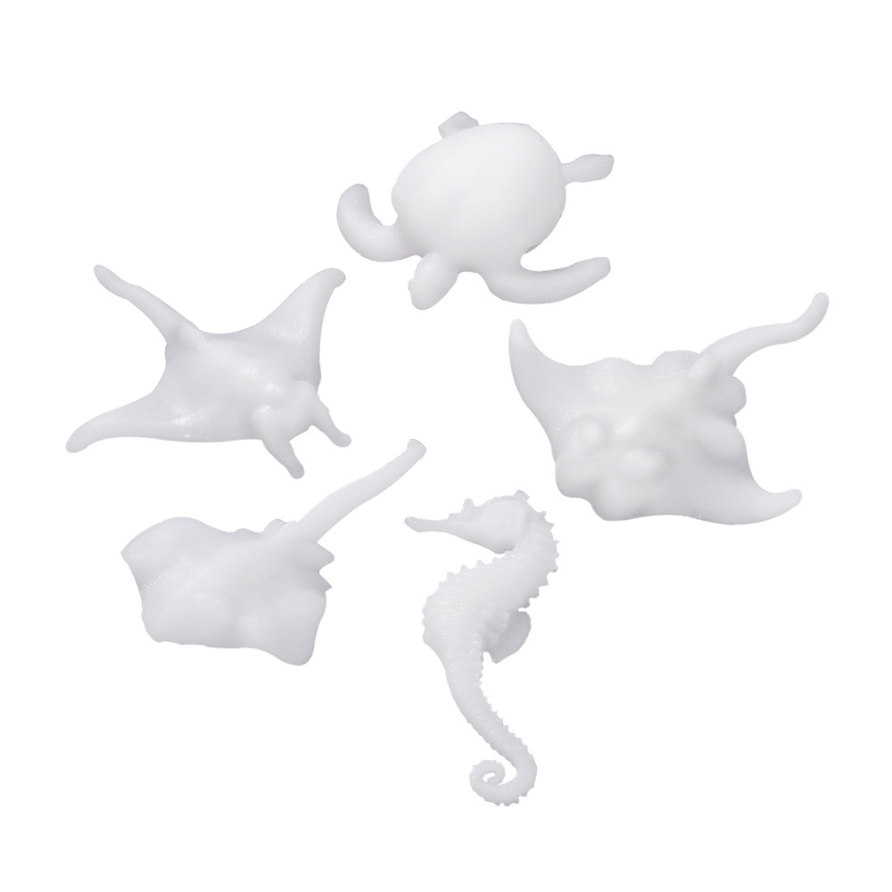 Mô hình cá đuối, rùa, cá ngựa 3D trang trí resin