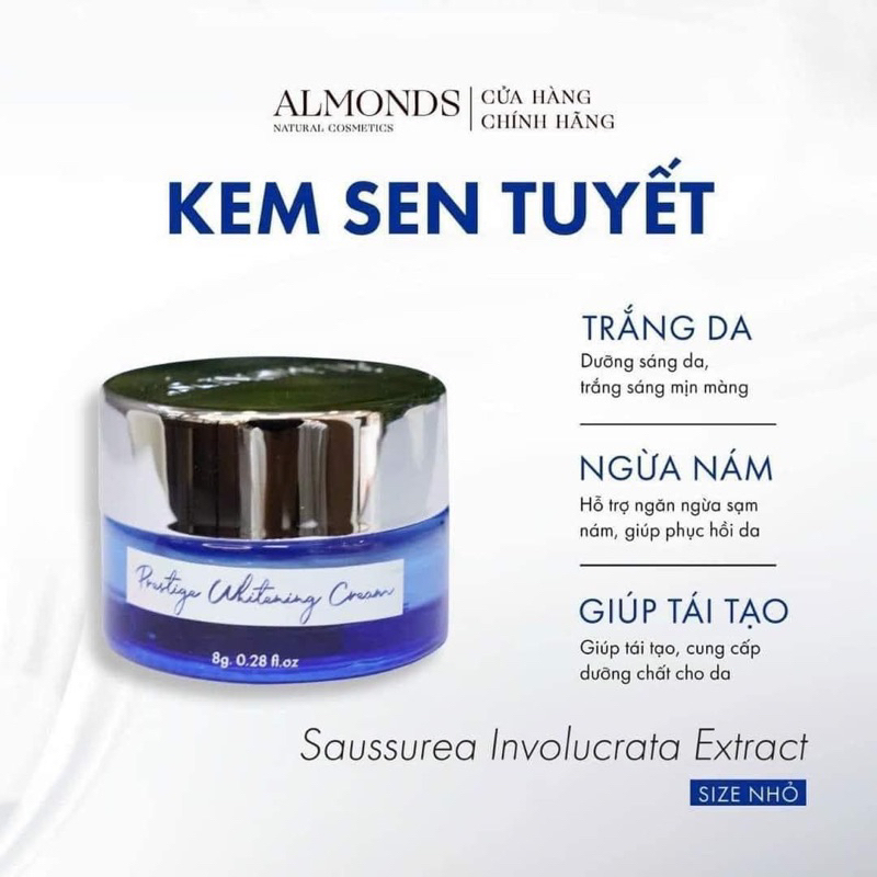 Kem sen tuyết Almonds size nhỏ dùng thử