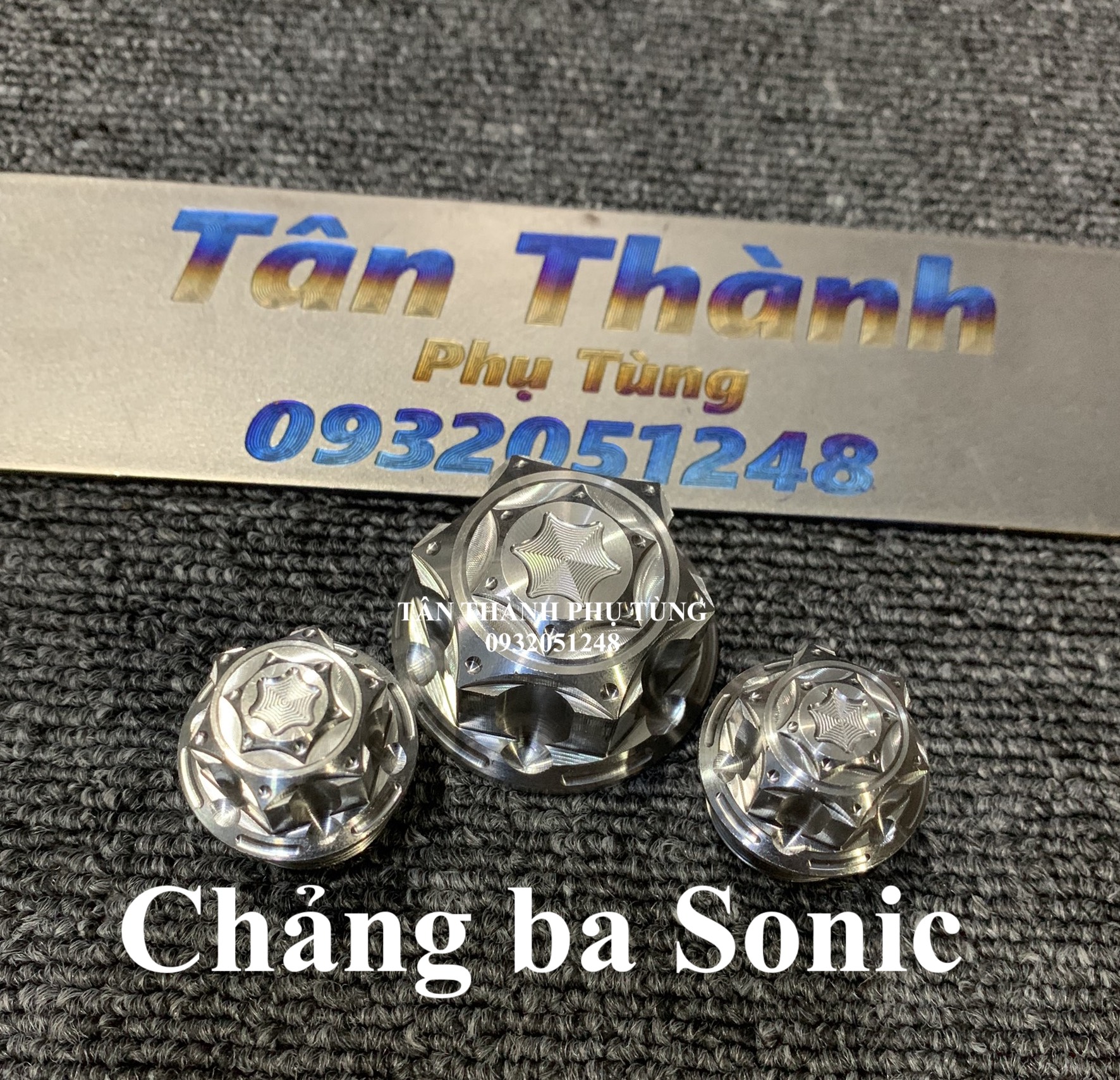 Bộ ốc chảng ba SONIC kiểu bông (bộ 3 con)