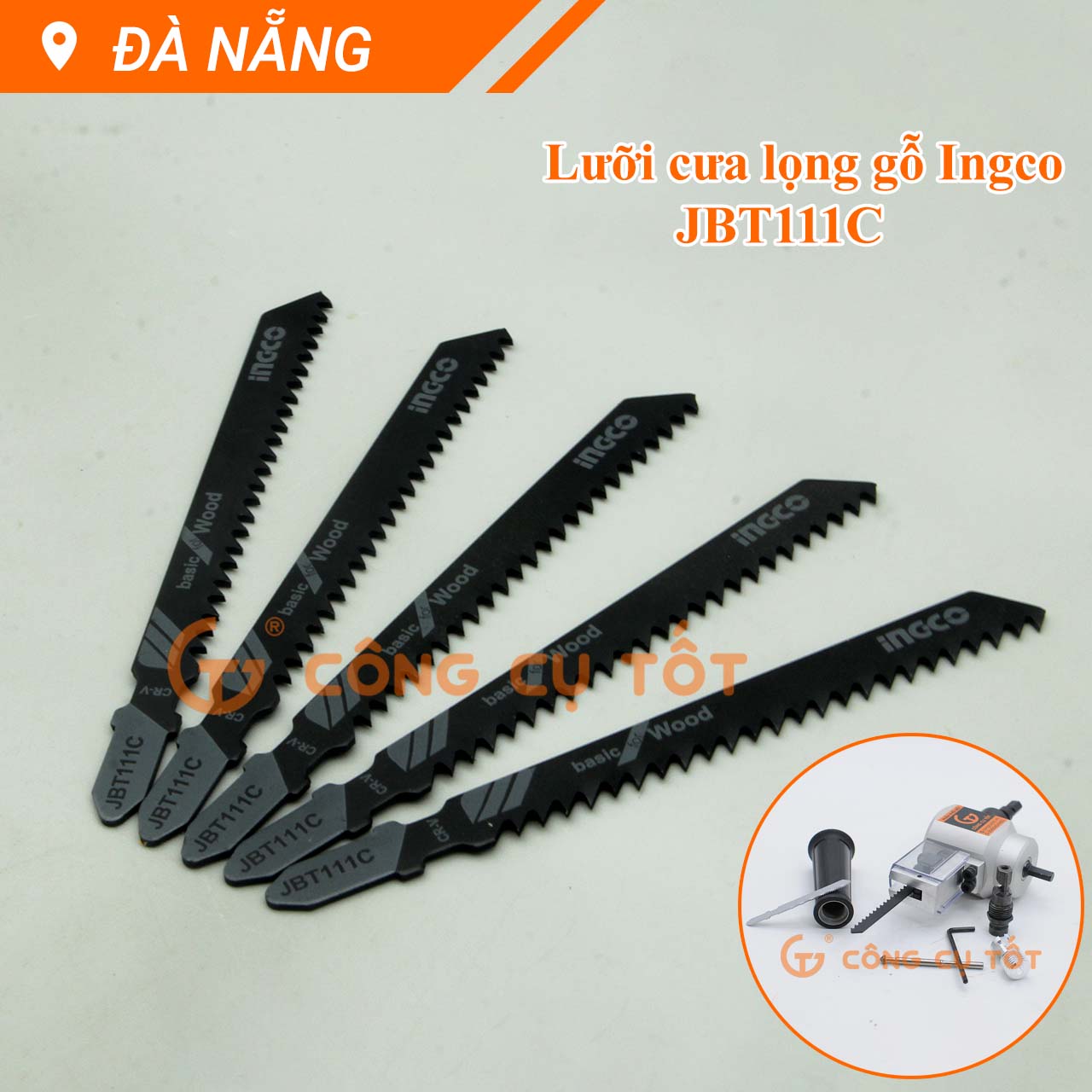 Bộ 5 lưỡi cưa lọng gỗ INGCO JBT111C